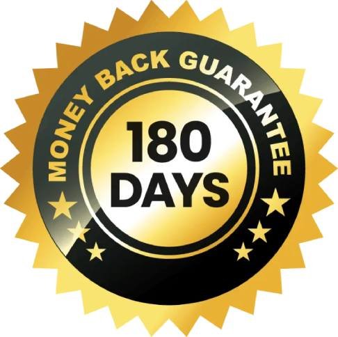 180-day satisfaction guarantee badge